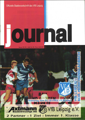 BL 93/94 VfB Leipzig-Borussia Mönchengladbach, 02.10.1993