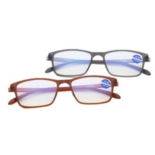 Anti Blue Light Anti Block Glare Square Computer Reading Glasses Unisex Reader