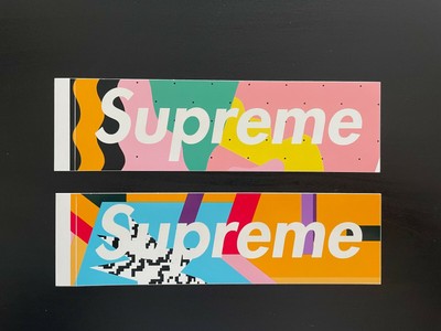 Supreme Mendini Box Logo Sticker Set SS16 NOS Rare 