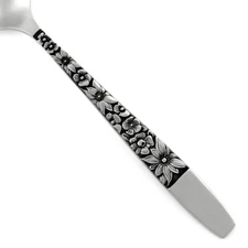 Unknown Mfg UNF306 Stainless Japan Black Floral Hndl Silverware CHOICE Flatware