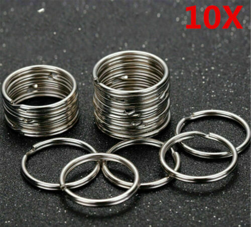 10Pcs 25mm 316 Stainless Steel Key Rings Heavy Duty Split Rings scuba gear-UK - Picture 4 of 13