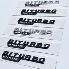 F&uuml;r Mercedes Benz AMG C43 E43 Biturbo 4MATIC 4METIC+ Embleme Car Aufkleber Badge