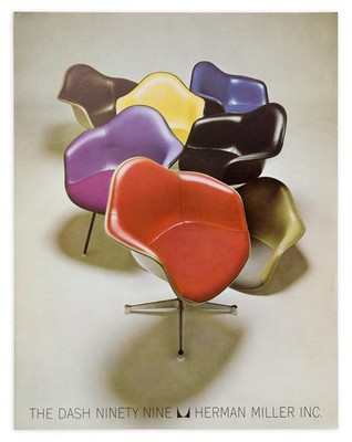 EAMES DASH 99 HYBRID ALEXANDER GIRARD FABRIC NAUGAHYDE HERMAN