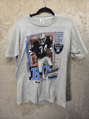 Bo Jackson Vintage LA Raiders Large Jerzees T-Shirt NFL Salem Printers
