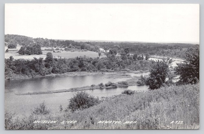 #ad #ad Vintage Real Photo Postcard Muskegon River Newaygo Michigan RPPC $8.99