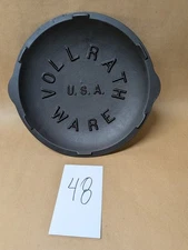 Vintage Vollrath Cast Iron Lid - Embossed Logo -Nice!