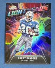 2025 Topps Chrome Cosmic Barry Sanders Light Years Ssp Lions Ly-6 2025 Topps Chrome Cosmic Barry Sanders Light Years Ssp Lions Ly-6