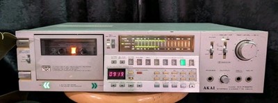 READ Akai GX-F66RC Silver 3 Head Cassette Deck No Fast Forward Or