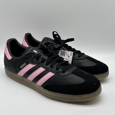 Adidas Samba Messi Men's Size 10 Shoes Black/Pink/Gum JP7845