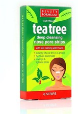 Tea Tree Nose Pore Strips Blackhead Removal Smooth Deep Cleansing Unclog Pores