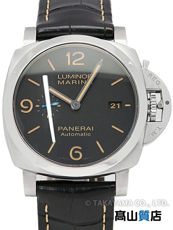 Panerai — Panerai Luminor PAM01312 Stainless Steel Leather 44mm 1950 Wristwatch #TW1360
