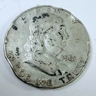 1961-D Franklin Half Dollar 90% Silver - Circulated Coin #7569