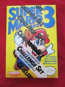 Super Mario Bros. 3 (Nintendo NES, 1990) CIB set sfida completo