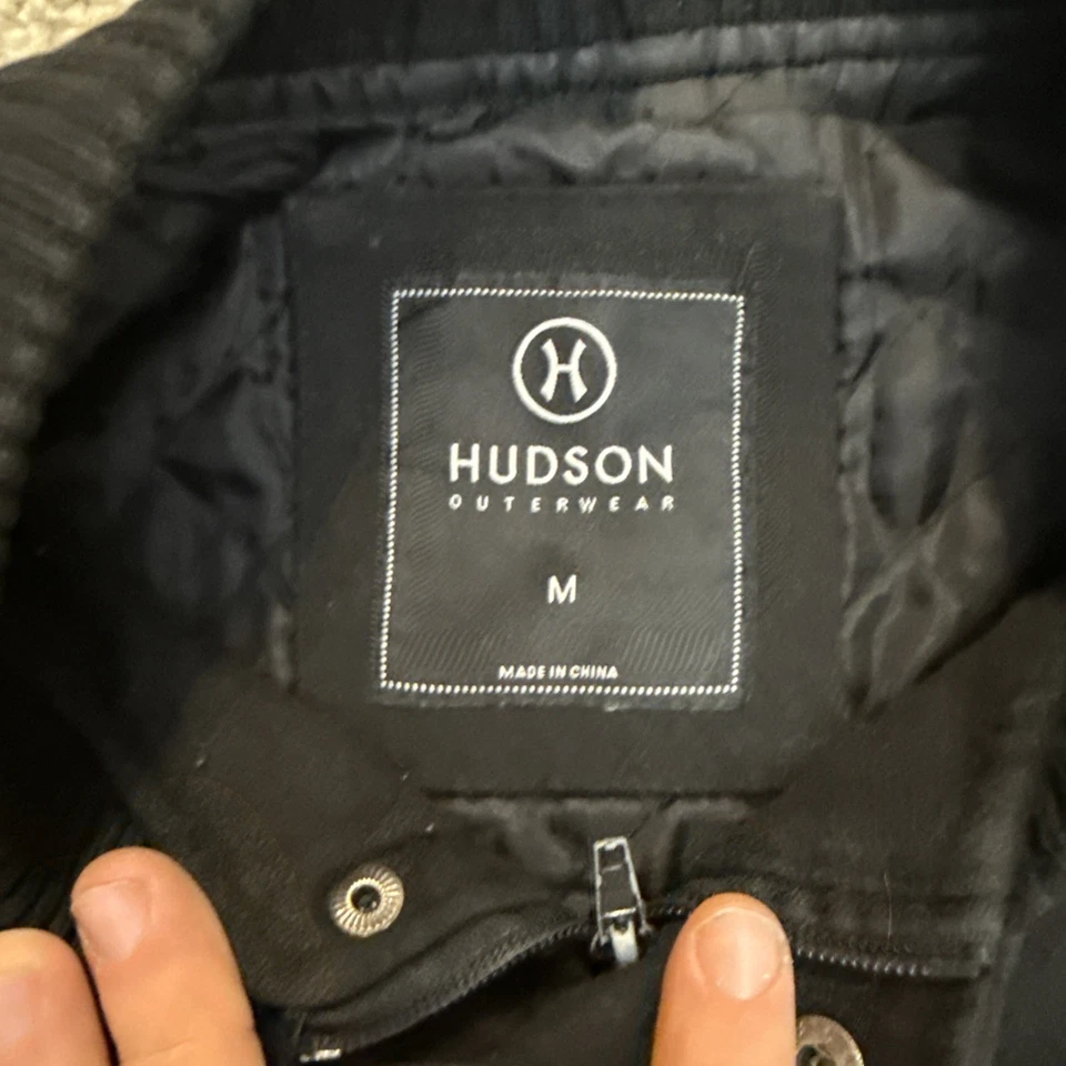 Hudson Outerwear x Bape We Killed Ape Shark Varsity Bomber Jacket Size M Black - Image 3 of 4