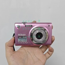 Pink Nikon Coolpix S2500 12MP Digital Camera 4x Optical Zoom English language