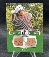JOHN DALY II UD Golf SP Game Used Tour Gear Dual Patch New 💎