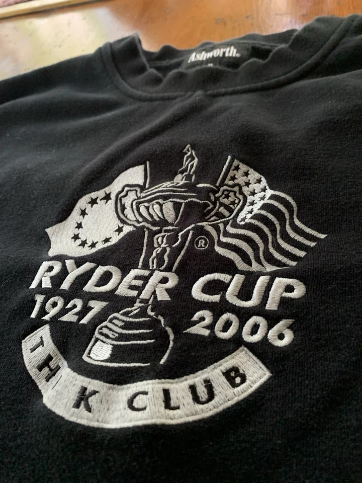 Vintage Ryder Cup 2006 K Club Golf Crew Neck Sweatshirt Ashworth Black Men’s XL - Image 2 of 4