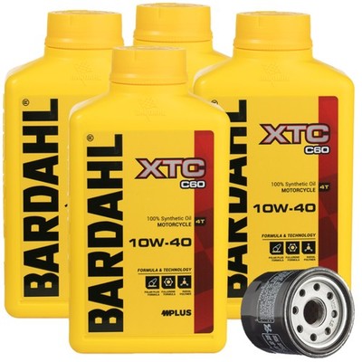 MAINTENANCE KIT Oil BARDAHL XTC C60 10W40 + Filter for Suzuki Lt A 500 2010