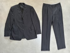 Canali Exclusive Collection Suit Super 150s Gray Striped EU54L US44L Pants 36x34