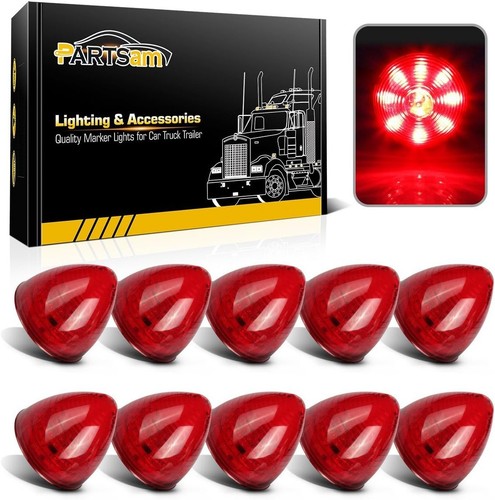 Luces LED rojas duraderas impermeables de 2 pulgadas para ATV y motocicleta, paquete de 10 - Imagen 3 de 8