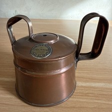 Vintage Copper Water Boiler Carrier Pot Jug Blood’s Reg Egg Boiler No 597650