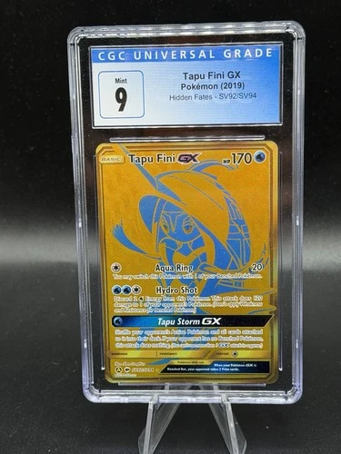 2019: Tapu Fini GX: SV92/SV94: Hidden Fates: CGC: 9: MINT