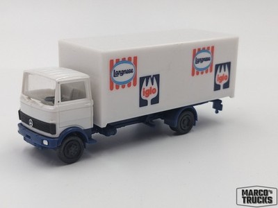 Herpa MB Mercedes LP 809 Box white/blue  Iglo Langnese  1:87 /H20402