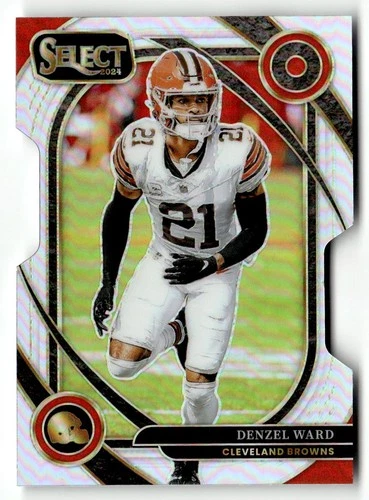 2024 Panini Select #248 Denzel Ward Silver Prizm Die Cut
