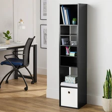 5 Cube Vertical Storage Organizer, Black