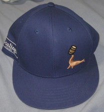 NEW GOSLINGS Gold Seal Bermuda Rum Snapback Hat Blue With Triple Embroidery