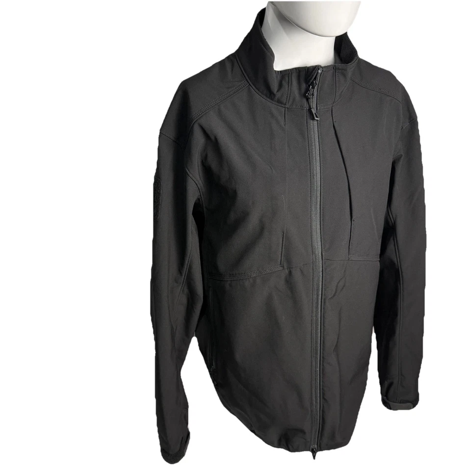 Jacket 5.11 Tactical Softshell Men's XL Black Water Resistant Zip - Image 2 of 4
