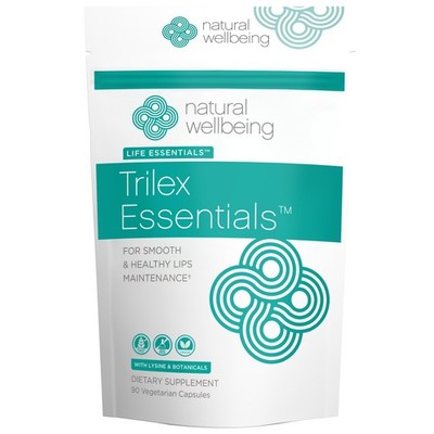 Natural Wellbeing Trilex Essentials for Cold Sores  with Lysine, St. John's W...