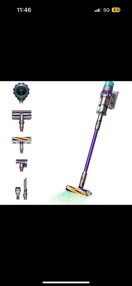 Dyson V15 Detect Absolute Kabelloser Staubsauger Gelb Nagelneu Versiegelter Karton