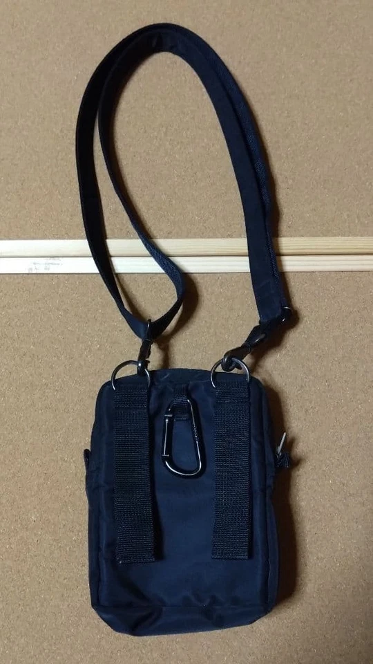 [Buen Estado] Mini Bolso de Hombro Tanker Porter x ILS Elfine Negro x Rojo Foto 2 de 4