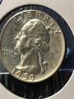 1959 SILVER WASHINGTON QUARTER   SILVER PROOF      N111