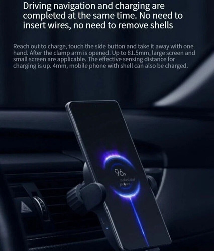 Soporte Cargador Coche Inalámbrico Xiaomi 30W y Kit Adaptador Cargador Coche Doble USB de 46W - Imagen 3 de 5