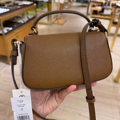 Tory Burch Britten Mini Top Handle Crossbody 149645 Moose $300 | eBay
