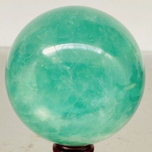 2180G Natural green fluorite Quartz Sphere Crystal Energy Ball Reiki Healing