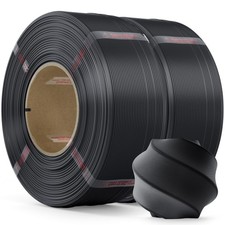 Black PLA 3D Printer Filament 1.75mm 2kg Refill for Bambu Lab Printers
