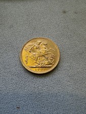 1901 Gold Sovereign Coin Queen Victoria Old Head Sydney