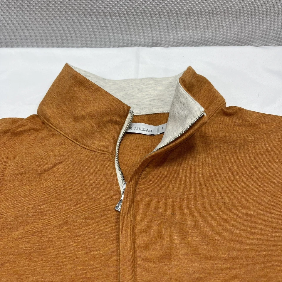 Top pulóver Peter Millar Golf 1/4 cremallera para mujer grande rendimiento elástico a rayas Foto 2 de 4