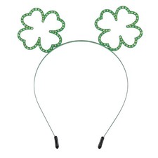 St.Patrick  s Day Headband Green Shamrock Hairband Rhinestone Headpiece Irish ...
