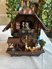Vtg. Musical Cuckoo Clock Germany Black Forest ~ Incomplete ~ For Parts/Repair