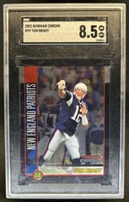 2002 Bowman Chrome Tom Brady #99 Patriots SGC 8.5
