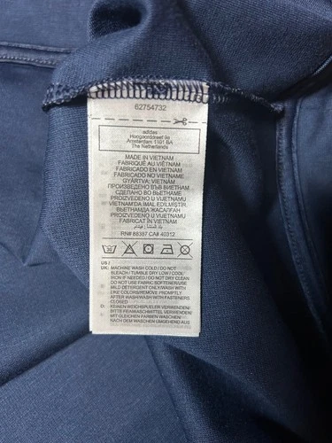 Adidas Navy Sleeveless Quarter-Zip Vest image 6