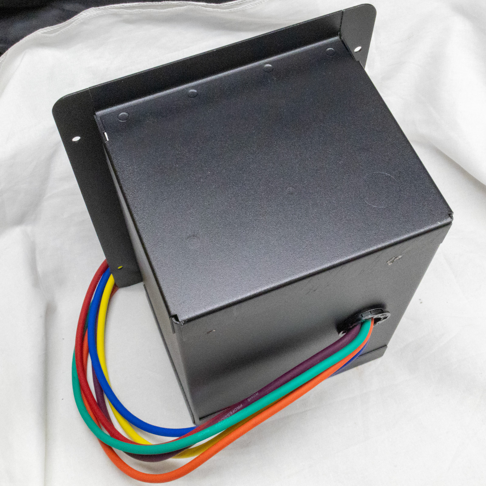 LOT-2025FB_14 Recessed Stage Floor Box 6 XLR Female + AC prewired (SOLD AS IS)