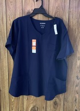 Scrub Top 2XL Unisex V Neck Men  s Women Scrubstar Premium Indigo Ultra Soft