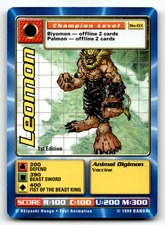 Digimon Digi Battle - Leomon Bo-03 - 1st Ed - Series 1 Bandai