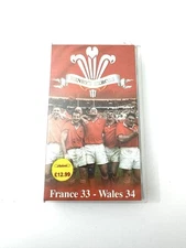 WRU HENRYS HEROES FRANCE 33 - WALES 34 RUGBY VHS VIDEO TAPE VINTAGE