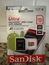 Sandisk Ultra MicroSDXC UHS-I Card With Adapter 512GB SDSQUAR-512G-GN6MA